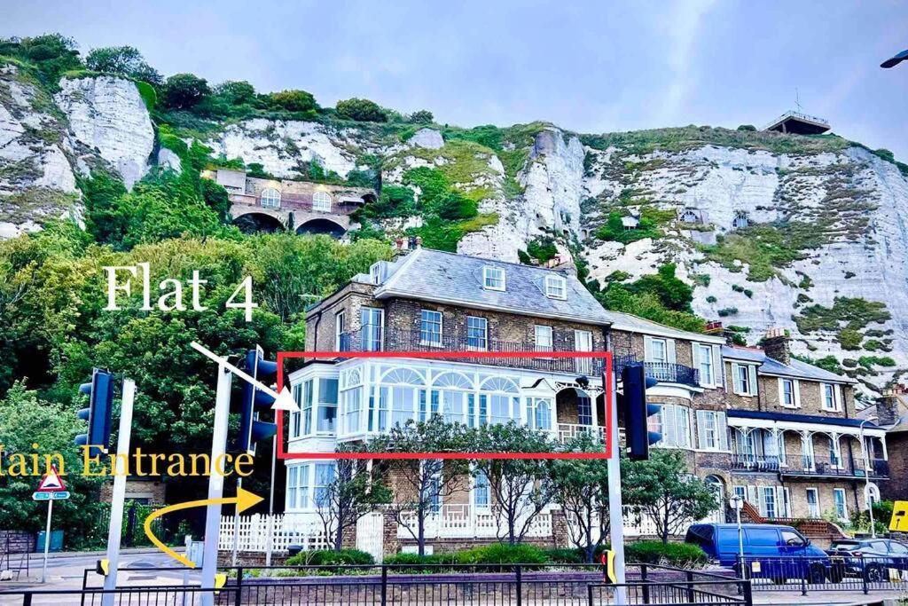 Flat 4 Marine Parade House, 1 East Cliff- Next To Dover Port, White Cliffs, Beach, Castle 외부 사진