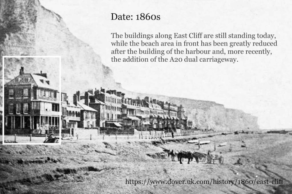 Flat 4 Marine Parade House, 1 East Cliff- Next To Dover Port, White Cliffs, Beach, Castle 외부 사진
